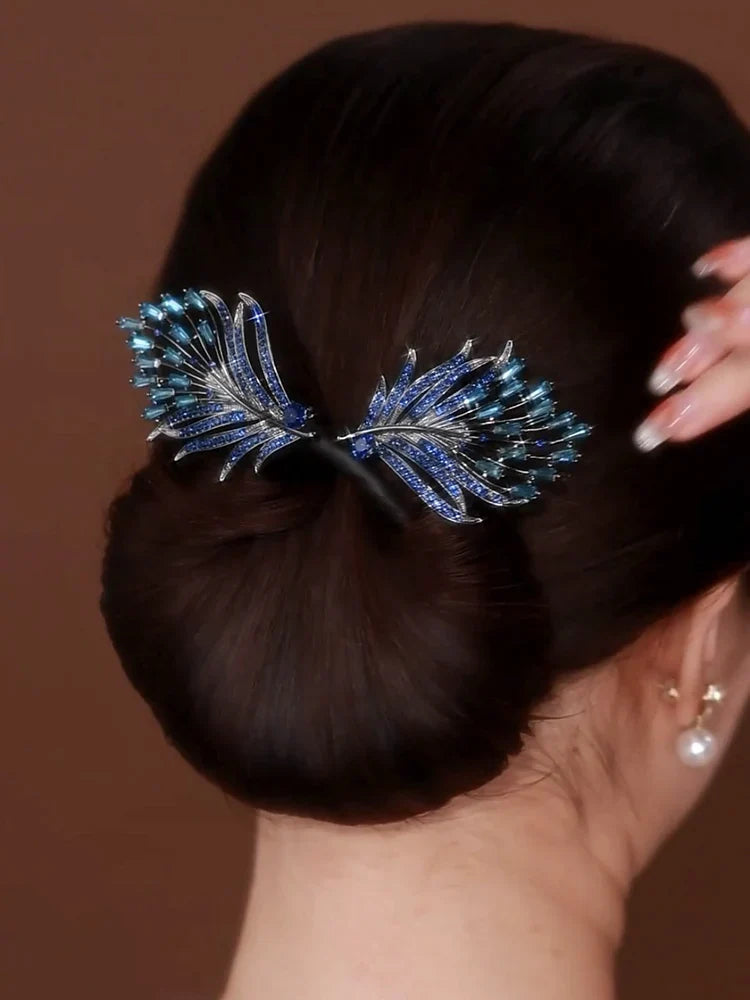 Victoire™ — Pince cheveux plume élégante raffinée