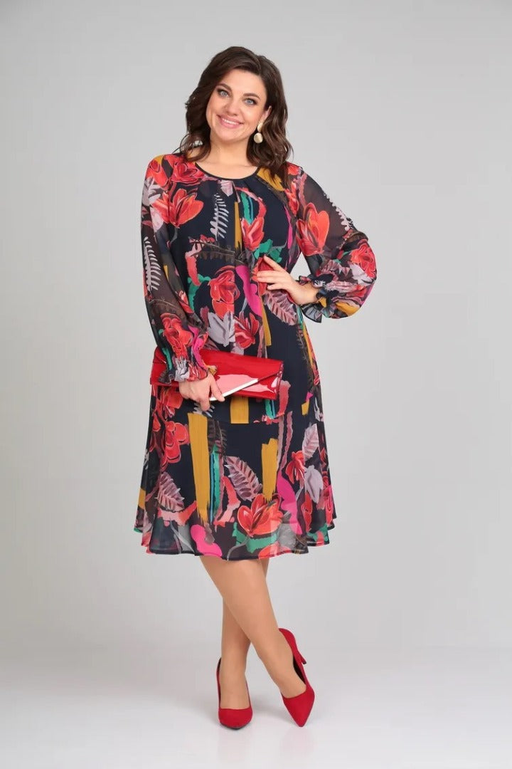 Manuelle™ | Robe florale fluide élégante féminine