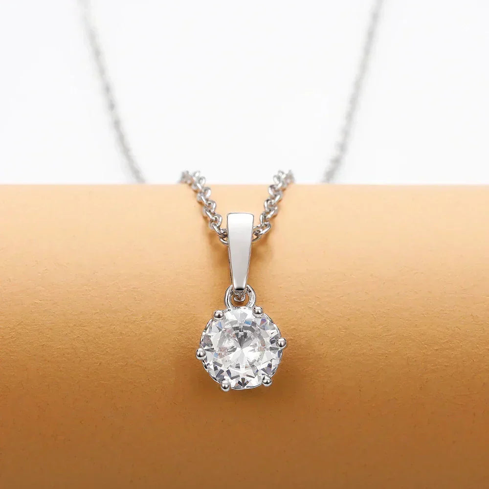 Collier Pendentif Classique en Zirconium