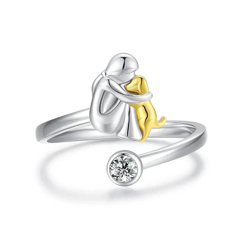 Rose™ – Bague icône chien