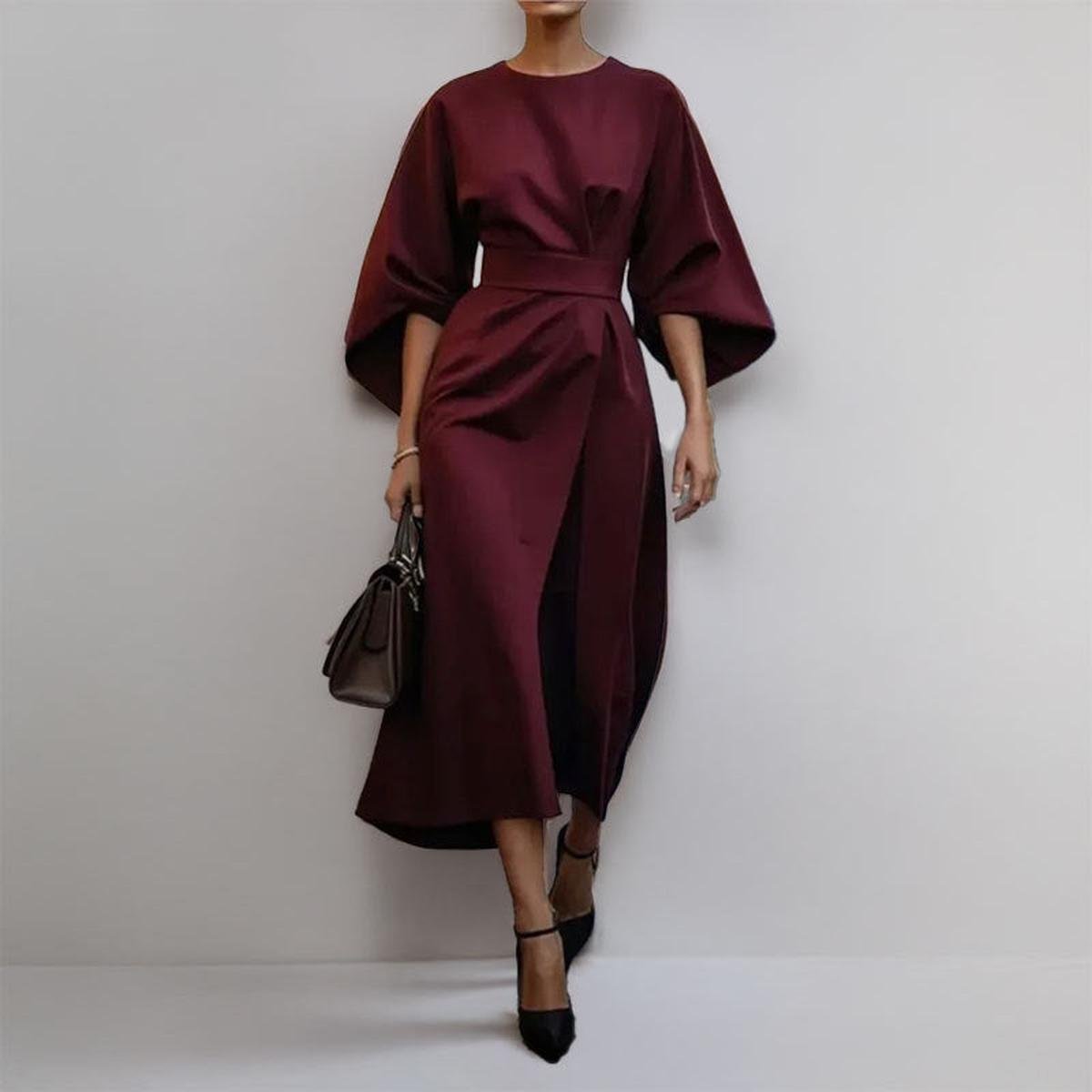 Katarzyna™ — Robe maxi élégante à manches kimono