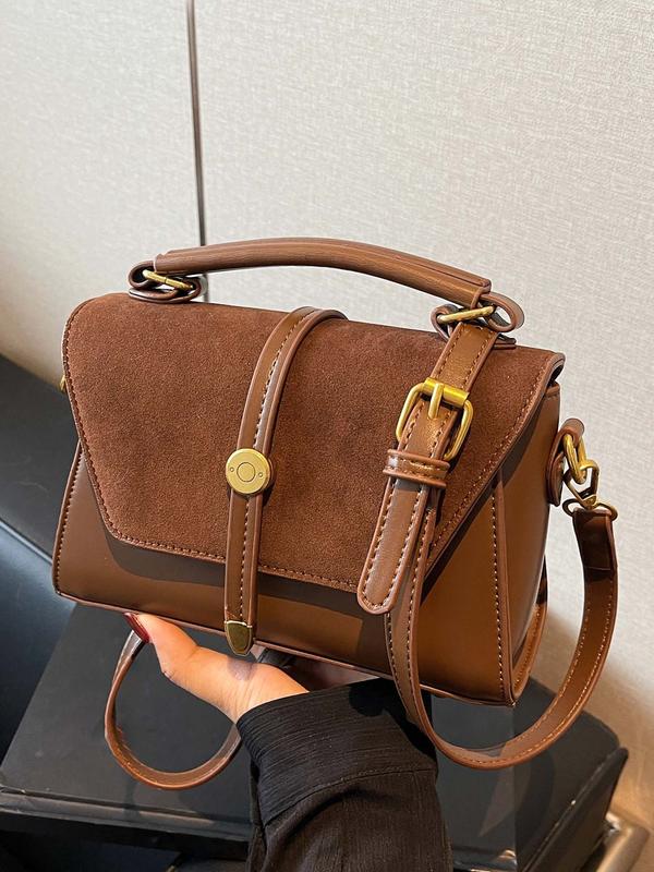 Élodie™ — Sac bandoulière carré chic contrasté