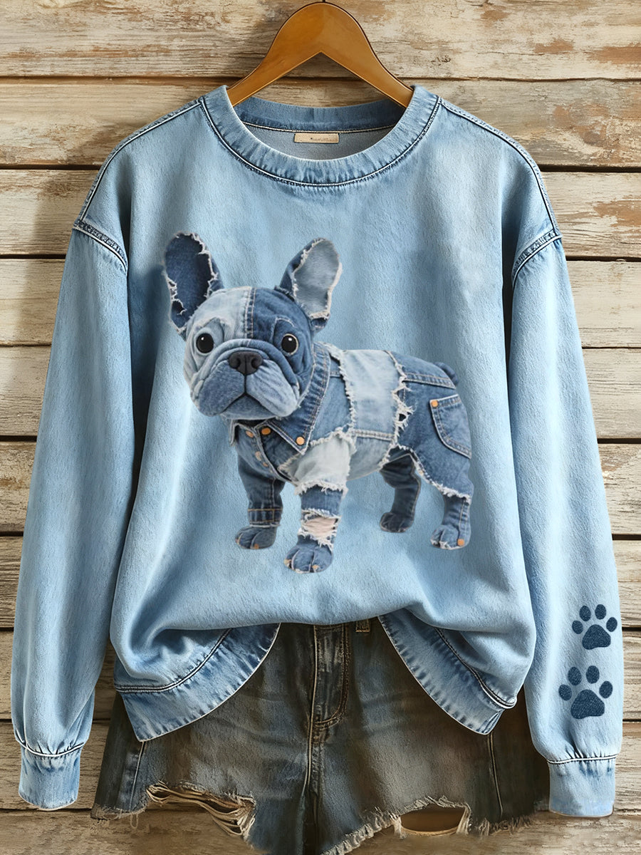 Clémentine™ – Le Pull Imprimé Doux & Élégant pour Femme