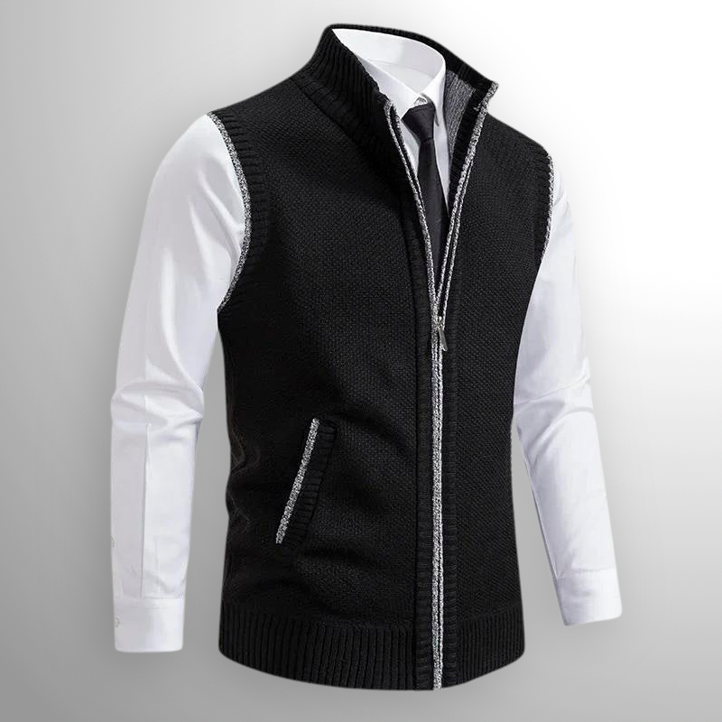 Harlain™ – Le gilet zippé alliant élégance et confort intemporel