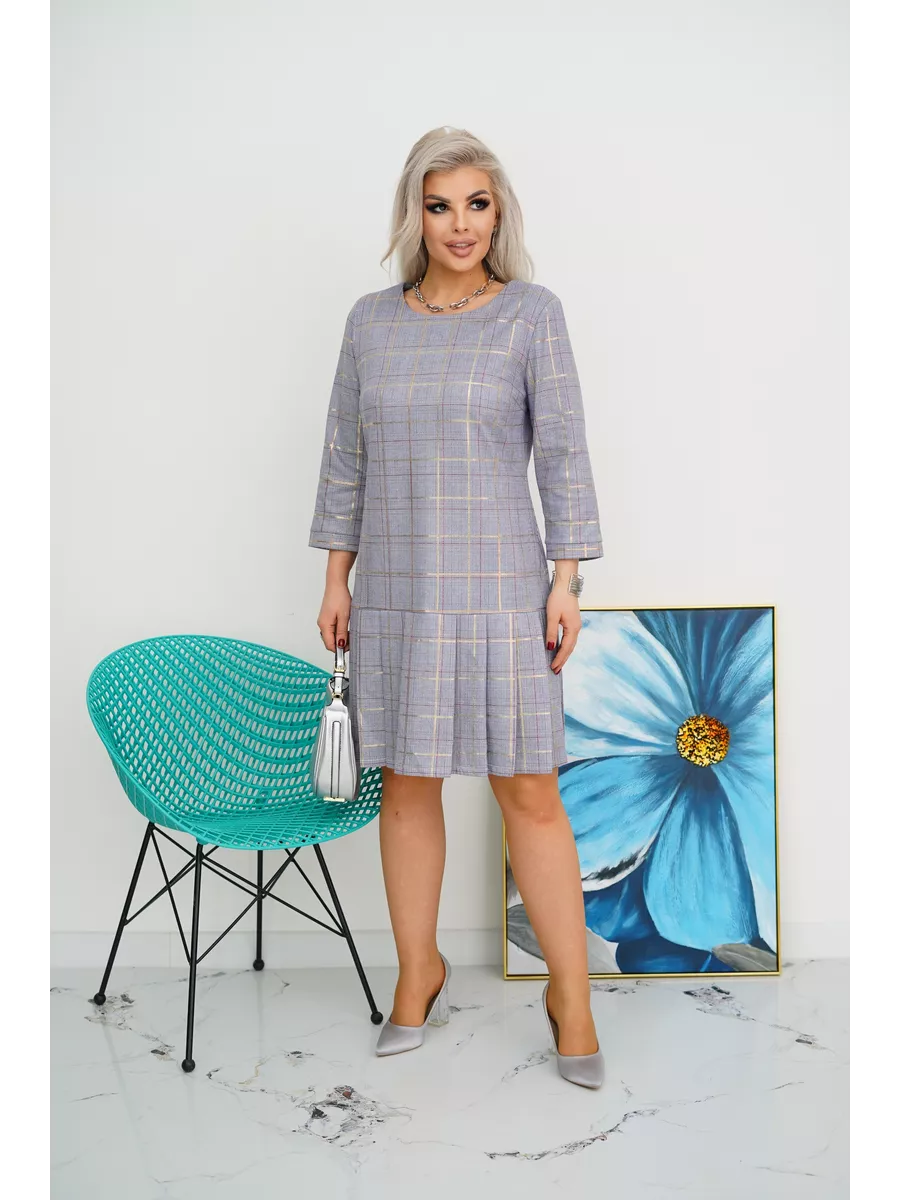 Hélène™ — Robe élégante à carreaux