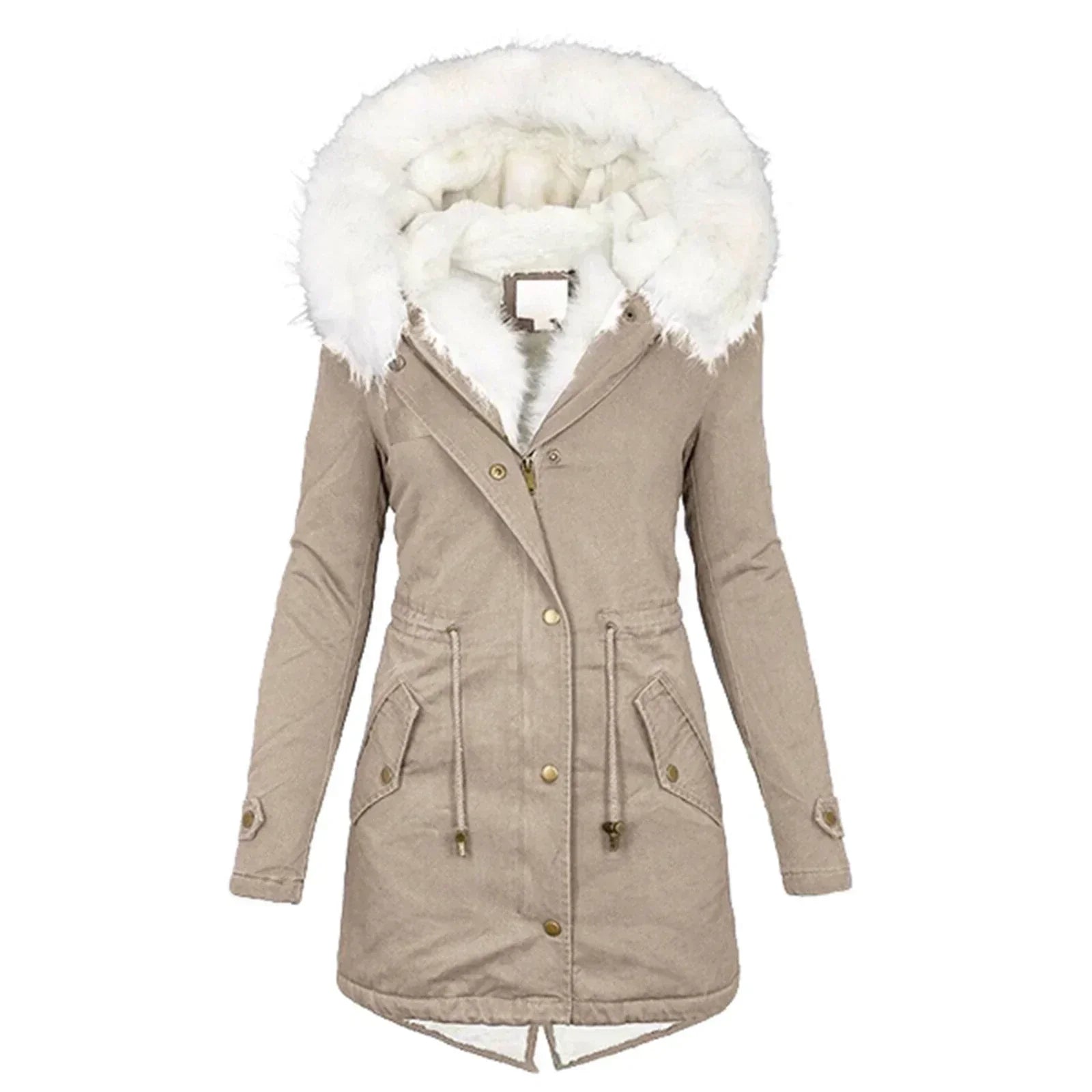 Giulia d’Hiver™ — Manteau chaud à capuche élégante
