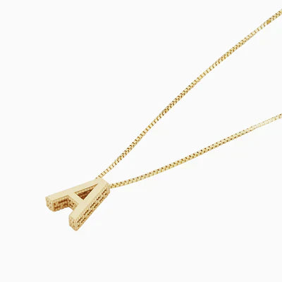 Initial letter necklace of love