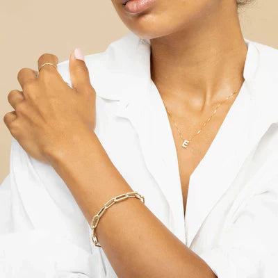 Initial letter necklace of love