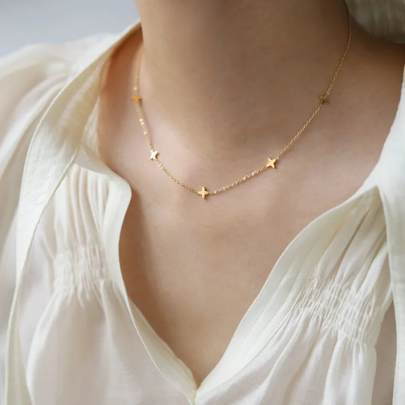 Necklace with Golden Star Pendant