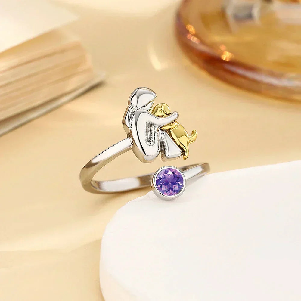 Rose™ – Bague icône chien