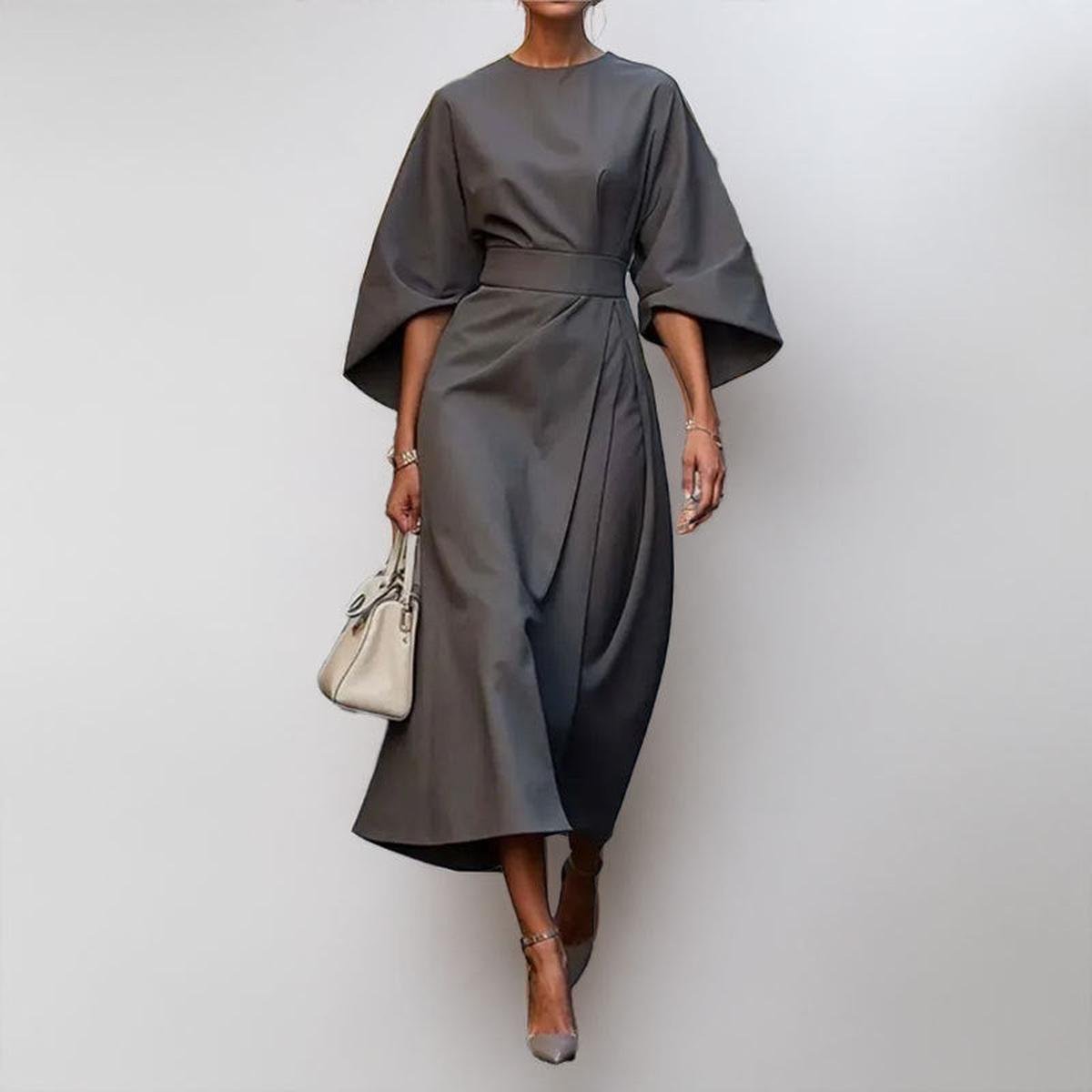 Katarzyna™ — Robe maxi élégante à manches kimono