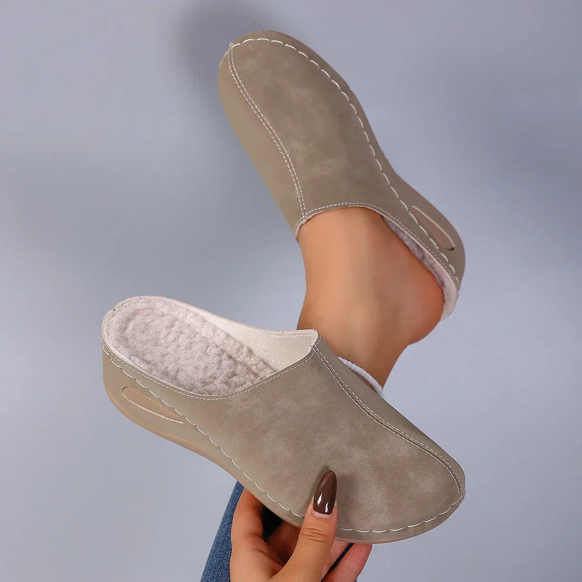 Élise™ | Pantoufles orthopédiques chaudes confort quotidien