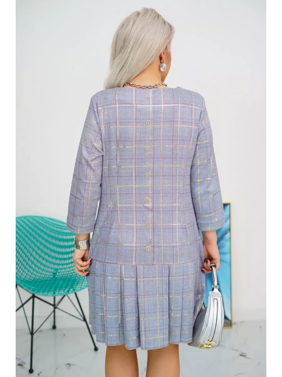 Hélène™ — Robe élégante à carreaux