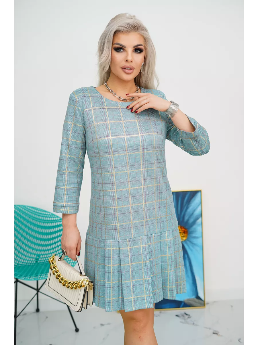 Hélène™ — Robe élégante à carreaux